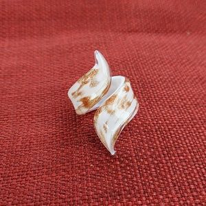 Handmade glass ring from Italy